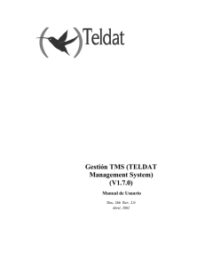 Gestión TMS (TELDAT Management System) (V1.7.0)