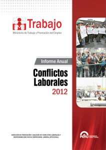 Conflictos Laborales - Ministerio de Trabajo y Promoción del Empleo