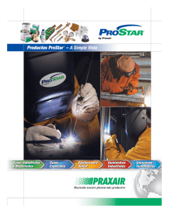 Praxair Productos ProStar A Simple Vista