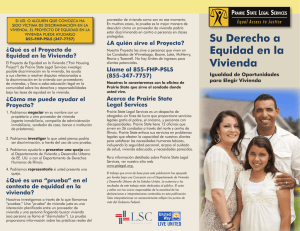 Your Right to Su Derecho a Equidad en la Vivienda