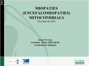 miopaties (encefalomiopaties) mitocondrials