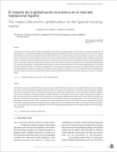 The impact ofeconomic globalization on the Spanish housing market
