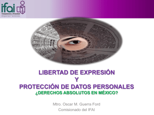 libertad de expresión y protección de datos personales