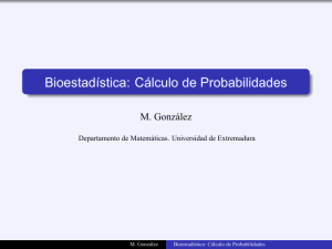 Bioestadística: Cálculo de Probabilidades