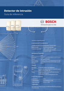 Detector de intrusión - Bosch Security Systems