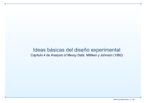 Ideas básicas del diseño experimental