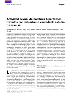172 Actividad sexual de hombres hipertensos tratados con valsartán