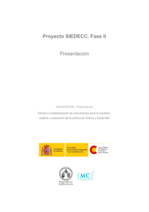 Proyecto SIEDECC. Fase II Presentación