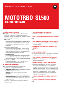 mototrbo™ sl500 - Motorola Solutions