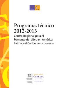 Programa técnico 2012-2013