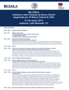 BIS-CEMLA Seminario sobre Finanzas de Banca Central