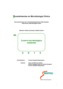 42. Control microbiológico ambiental