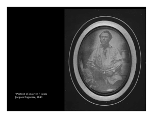 “Portrait of an artist ”, Louis Jacques Daguerre, 1843