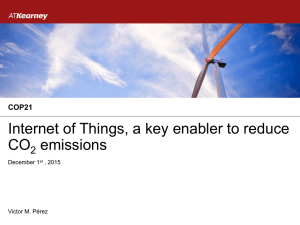 Internet of Things, a key enabler to reduce CO emissions