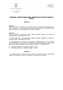 ORDENANZA IMPUESTO SOBRE BIENES INMUEBLES