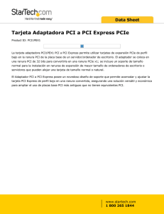 Tarjeta Adaptadora PCI a PCI Express PCIe