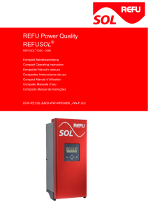 REFU Power Quality REFUSOL