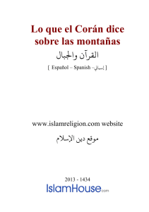 Lo que el Corán dice sobre las montañas