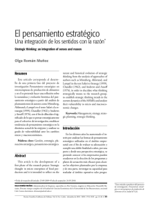 El pensamiento estratégico - Revistas Editorial Bonaventuriana