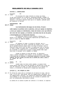reglamento de bola canaria 2013 - Federación Insular de Lanzarote