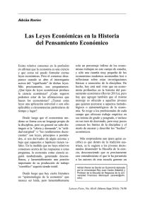 Las Leyes Económicas en la Historia del - Laissez