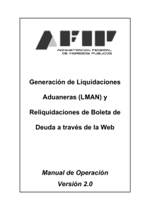 Manual Generación de LMAN por Web