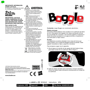 Boggle Instructions