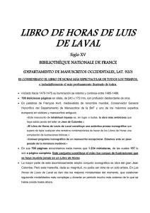 LIBRO DE HORAS DE LOUIS DE LAVAL