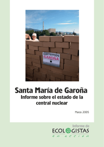 Santa María de Garoña - Ecologistas en Acción