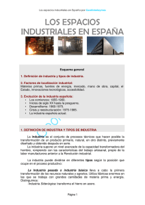 Los espacios industriales en España
