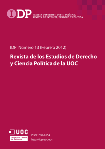 Revista de los Estudios de Derecho y Ciencia Política de la UOC