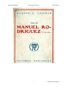 Vida de Manuel Rodríguez www.librosmaravillosos.com Ricardo