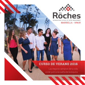 Descarga el folleto del curso - Les Roches Marbella International