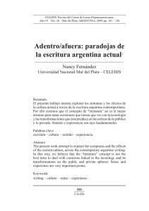 Adentro/afuera: paradojas de la escritura argentina