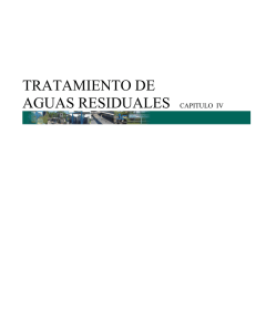 TRATAMIENTO DE AGUAS RESIDUALES CAPITULO IV