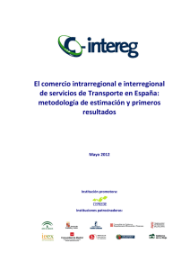 El comercio intrarregional e interregional de servicios de Transporte
