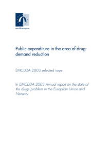 Public expenditure in the area of drug