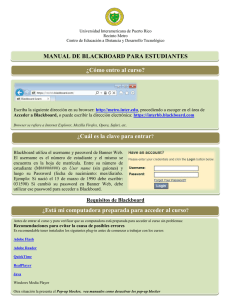 Manual de Blackboard - Metro - Universidad Interamericana de