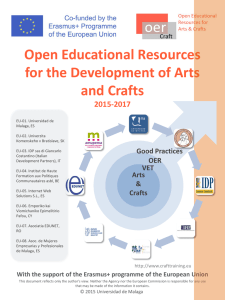 Open Educational Resources for the Development of Arts and Crafts