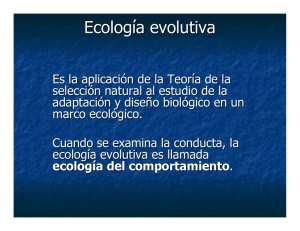 Ecología evolutiva