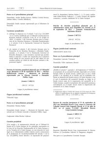 Partes en el procedimiento principal Demandante - EUR-Lex