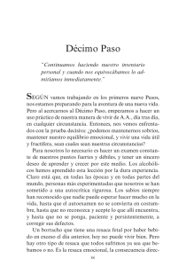 Doce Pasos - Décimo Paso - (pp. 86-93)