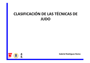 clasificación de las técnicas de Judo