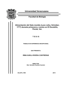 Universidad Veracruzana Facultad de Biología Alimentación del