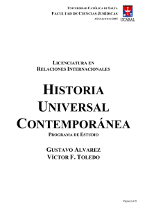 historia universal contemporánea