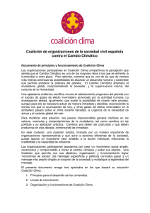 Coalición de organizaciones de la sociedad civil española contra el