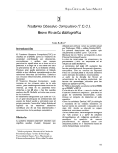 Trastorno Obsesivo-Compulsivo (TOC). - Facultad de Psicología