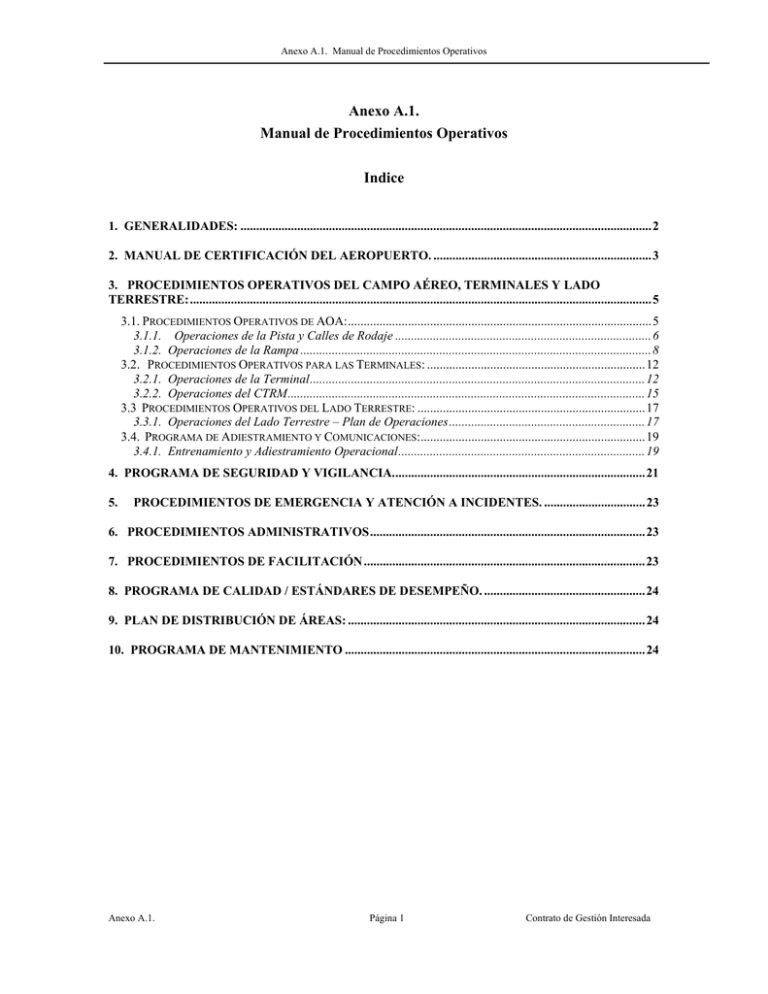 Anexo A 1 Manual De Procedimientos Operativos