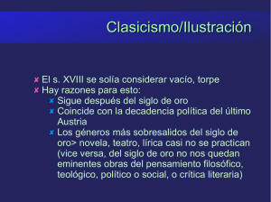 Clasicismo/Ilustración