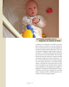 2.2 Pruebas prenatales para el diagnóstico de síndrome de Down
